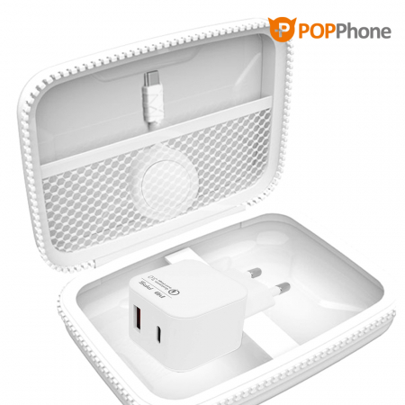 팝폰 CtoC 고속충전 릴타입(40w) 초고속 멀티충전기 여행용파우치 선물세트 CS45-2 #3