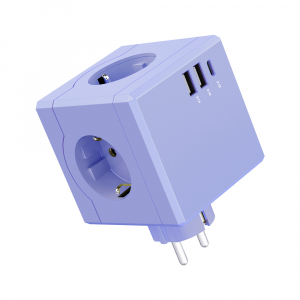 SF01 4구 고속충전 큐브 고용량 멀티탭