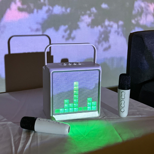 파인큐브 30W 웨이브 블루투스 노래방 기계 세트