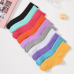 작은이미지: 컬러 골지 무지양말 여성양말 #3