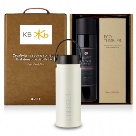 레스쁘리 고급 카리브텀블러 세트 H, 텀블러+더치커피 #3