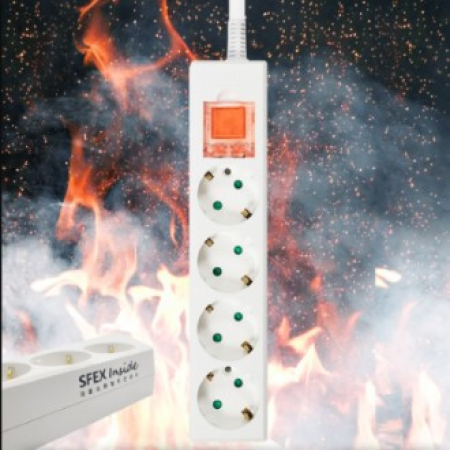 화재예방 자동소화멀티탭 메인스위치 4구 5M #2