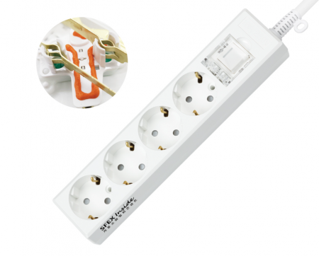 화재예방 자동소화멀티탭 메인스위치 4구 3M #8