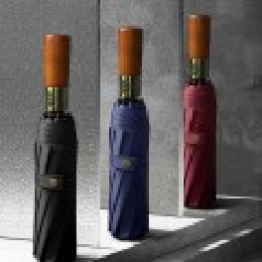 슬로라 원목 12K 3단 완자 우산