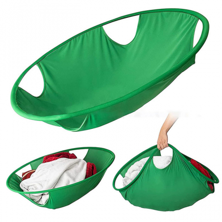 M143 원터치 팝업 세탁바구니 빨래 수납 바구니 접이식 인쇄 주문제작 답례품 #4