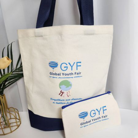 보부상 캔버스 에코백 파우치 세트 #3