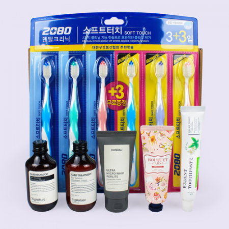 Nard 나드 샴푸세트 +2080 이중미세모칫솔 3+3 #2