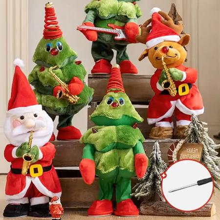 크리마스 춤추는 트리인형 산타 눈사람 인형 모음 6종 #2