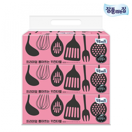 잘풀리는집 프리미엄 뽑아쓰는 키친타올 70매 3P 3종 #3