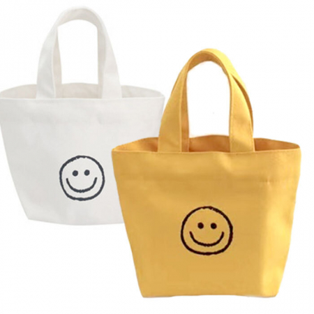 B100 스마일 미니 에코백 캔버스 답례품 행사 단체 선물 인쇄 주문제작 가방 #4