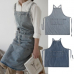 작은이미지: 데님앞치마 예쁜앞치마 공방앞치마 카페앞치마 청앞치마 다용도앞치마 #2