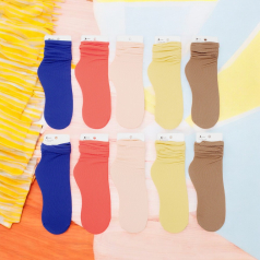 심플 쫀쫀한 여성용 스타킹양말 10켤레(5색-B)
