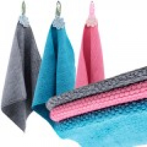 샤/3색 엠보 주방 고리핸드 타올 1P /흡수력짱/주방타올/핸드타올/복슬복슬타올