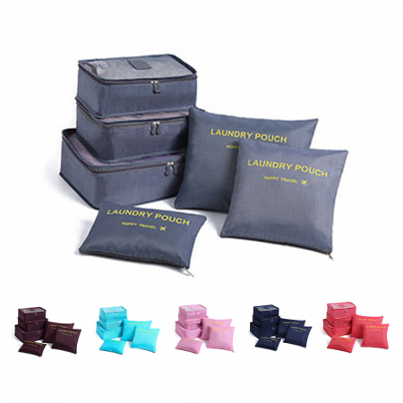 모던컬러 여행용파우치 6종 세트 / 캐리어 파우치 6P 지퍼 트래블 트레블 #2