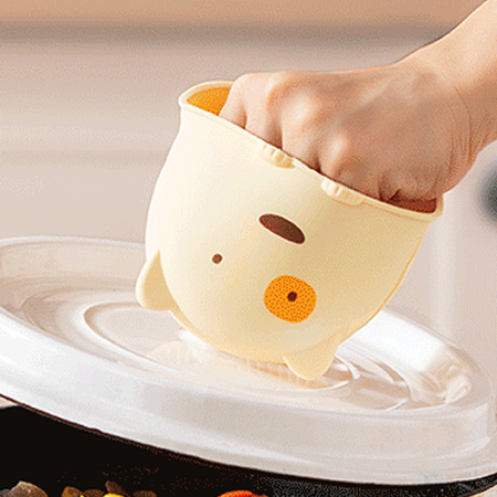 애니멀캐릭터 실리콘 냄비 오븐 글로브 단열장갑 집게 1P #2