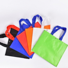 똑딱이 버튼 타포린 쇼핑백 가방, 대형 타포린가방 똑딱이형 가로형 시장가방