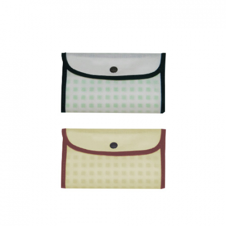 사각무늬 똑딱이 장바구니 #6