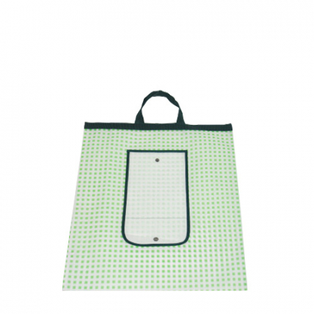 사각무늬 똑딱이 장바구니 #4