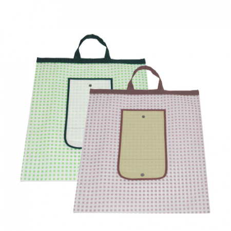 사각무늬 똑딱이 장바구니 #3