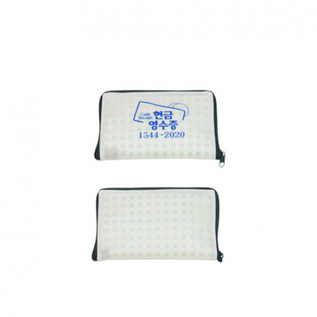 사각무늬 지퍼 장바구니 #3