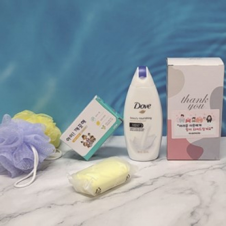 선물 세트 4종 바디워시 비누 샤워볼 도브 아이깨끗해 #2