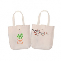 캐릭터 기본형 에코백 면10수 (뚜껑형)