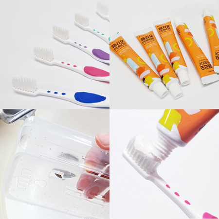 클리오 R미세모 + 페리오 / 칫솔 치약 세트 // (포장) #6