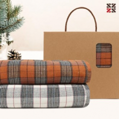 루무드 타탄패턴 더블 양면 담요A