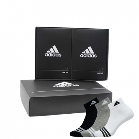 [아디다스]앞삼선 스포츠 양말 2족 선물세트 IF657132 #2