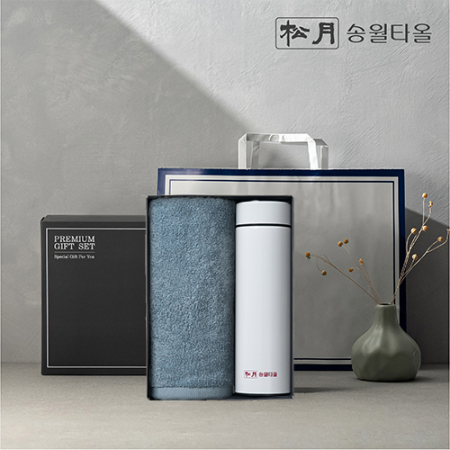 [송월타올] LED온도텀블러 선물세트 #3