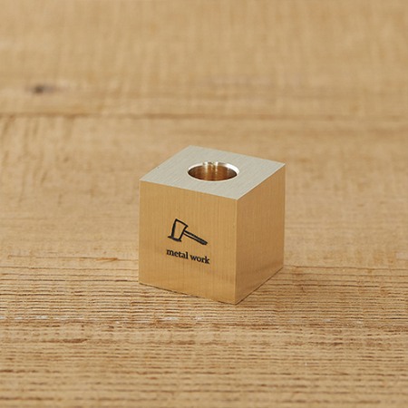 황동 골드 사각 펜꽂이 거치대(이니셜각인) #3