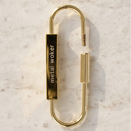 황동 심플 키링(각인가능) #5