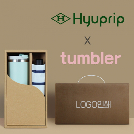 협립3단 스트라이프 수동우산 +킹덤 이중진공 핸들 텀블러-세트 #2