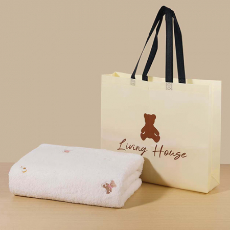 달과 곰돌이 무릎담요(부직포가방포함) #3