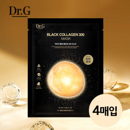 [닥터지] 블랙 콜라겐 300 마스크x4매입 #3
