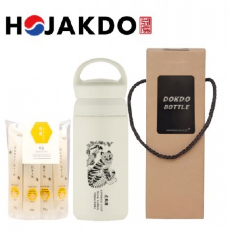 한국전통 호작도텀블러 독도보틀 데이오프 350ml 사양 벌꿀스틱 10g 5개입 선물세트 #2