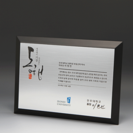 송공 교수 박사 학위 원목패 E5106 #4