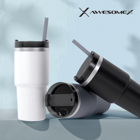 어썸엑스  보온보냉 스텐 304 이중 진공 2IN1 텀블러 600ml  // 인쇄배송무료 #2