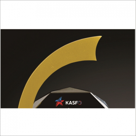 금속 블랙 16각 크리스탈 상패 #4