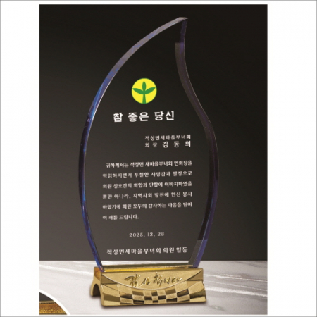 감사합니다받침 투톤 크리스탈 상패7 #8