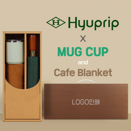 협립 3단70엔티크 고밀도 완전자동우산 +카페담요+로하스머그컵-세트 #3