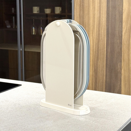 올지 셀렉트 도마 4P세트 TPU 실리콘 304 스텐 향균 도마 칼집안나는 주방 양면 손잡이 스테인레스 베이킹 이유식 거치대 집들이선물 #5