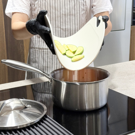 올지 셀렉트 도마 4P세트 TPU 실리콘 304 스텐 향균 도마 칼집안나는 주방 양면 손잡이 스테인레스 베이킹 이유식 거치대 집들이선물 #6