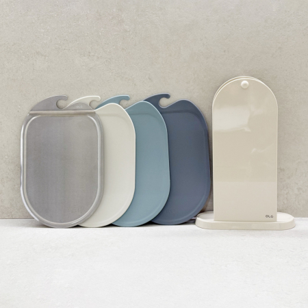 올지 셀렉트 도마 4P세트 TPU 실리콘 304 스텐 향균 도마 칼집안나는 주방 양면 손잡이 스테인레스 베이킹 이유식 거치대 집들이선물 #4