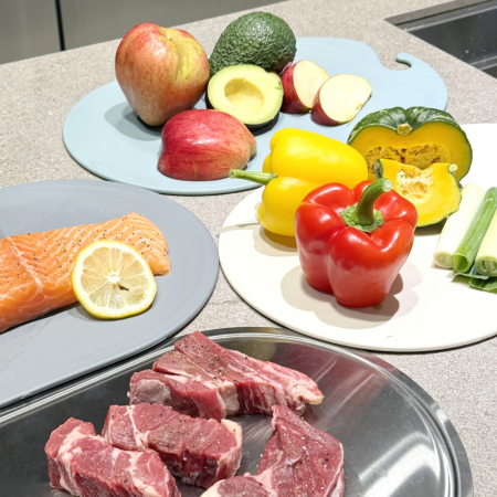 올지 셀렉트 도마 4P세트 TPU 실리콘 304 스텐 향균 도마 칼집안나는 주방 양면 손잡이 스테인레스 베이킹 이유식 거치대 집들이선물 #10