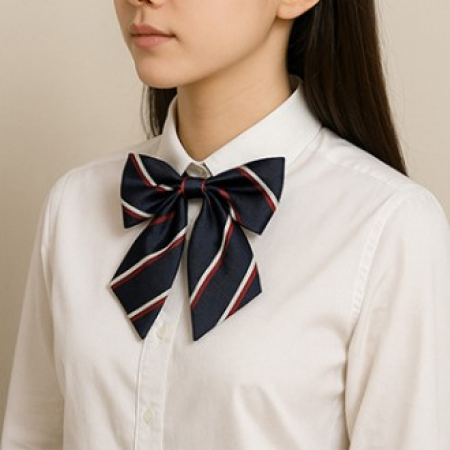룩앳걸 교복 여성 리본넥타이 자동 단체 유니폼 합창단 연주회 행사용 #2
