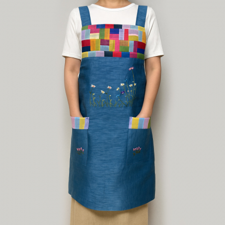 전통 한복 스타일 모시 앞치마 #4