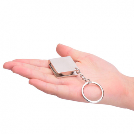 인치 센치 금속 열쇠고리 줄자 #3