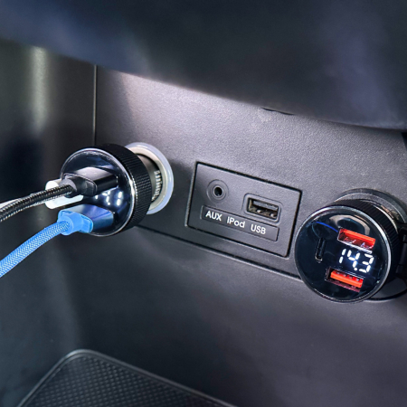 올지 트리플 시거잭 차량용 충전기 100W 고속 시가잭 usb 자동차 c타입 급속 충전잭 #9