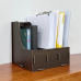 작은이미지: 올지 우드 파일꽂이 파일함 3단 서류 박스 파일 꽂이 A4 개폐형 거치대 #4